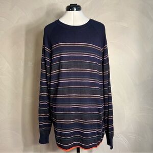 Scotch & Soda Mens Stripe Cashmere BLD Crew Neck L/S Lightweight Sweater|Size:XL